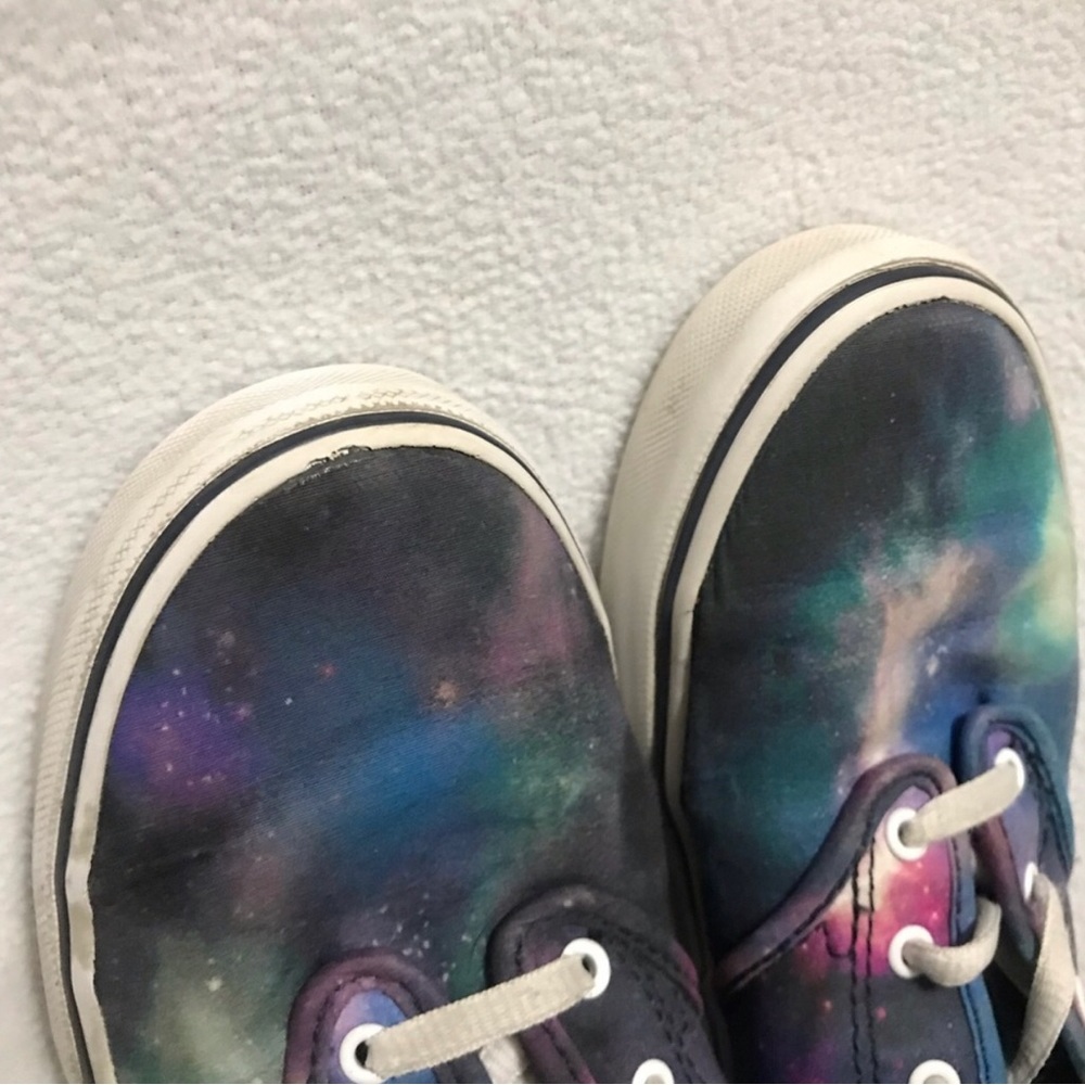 Galaxy Vans Sneakers • Size US Missy 4.0 • Preloved with wear - Picture 10 of 16